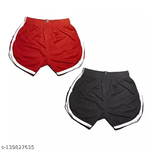 AFP Men Peanut Fabric Fine Quality Underwear Designed Kaccha Combo Pack (Red, Black) Free Size…