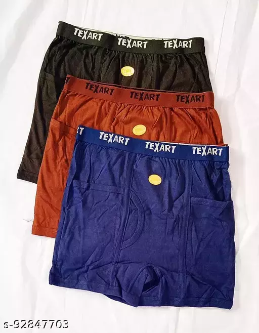 Trunks with Pocket for Men Underwear Combo of 3