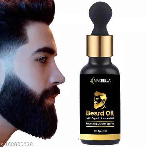 MaxBella Organics Beard Oil for rockybhai style beard | Faster Beard growth oil for men 