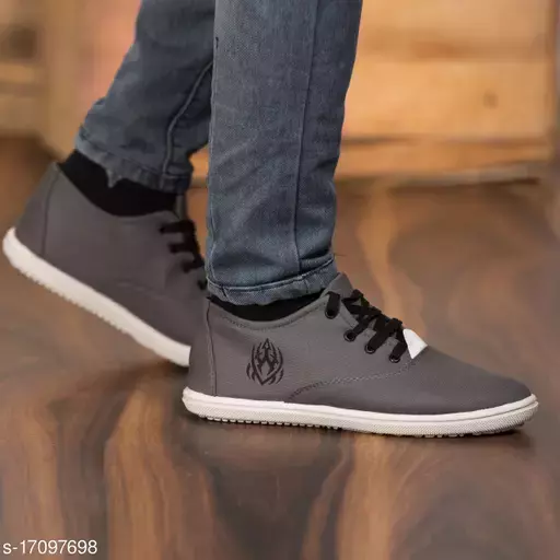 Kaneggye Grey Slip On Sneakers shoes for Men